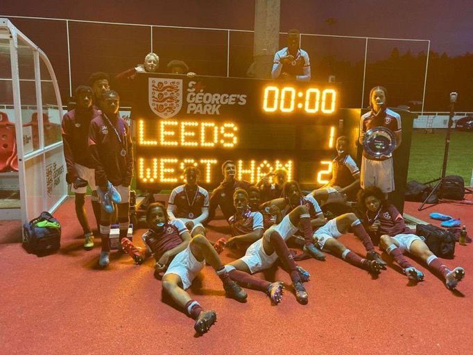 Preston Fearon winning the Floodlit Shield