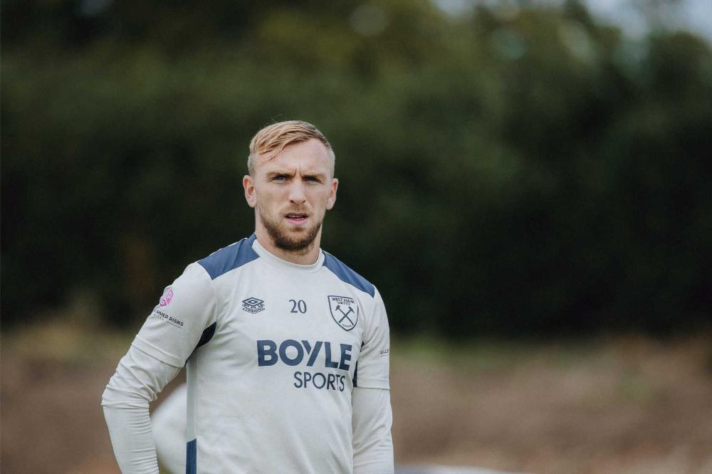 Jarrod Bowen in training