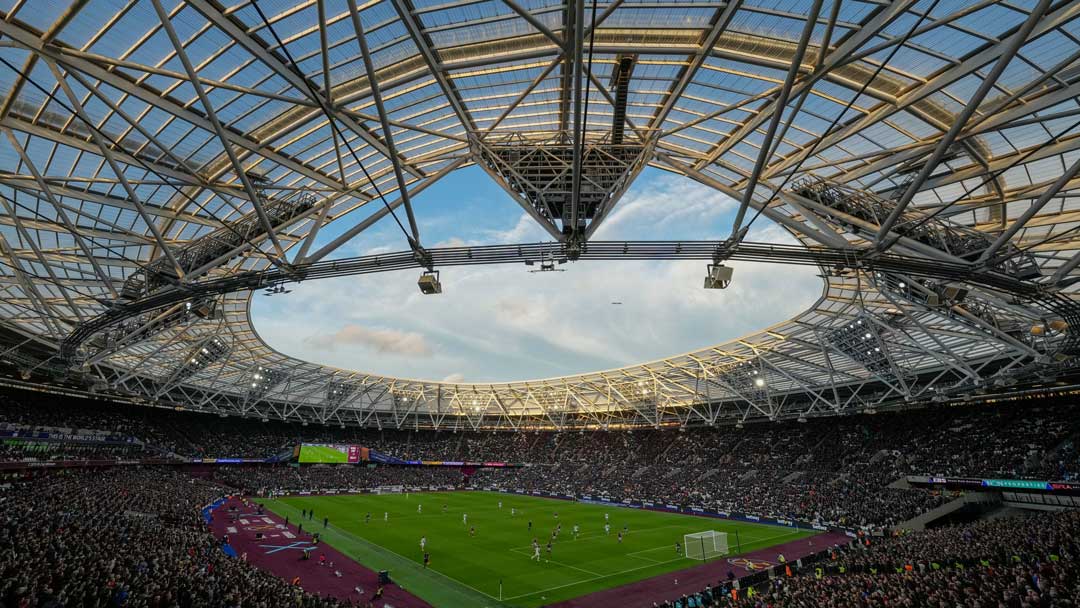 London Stadium in sunshine