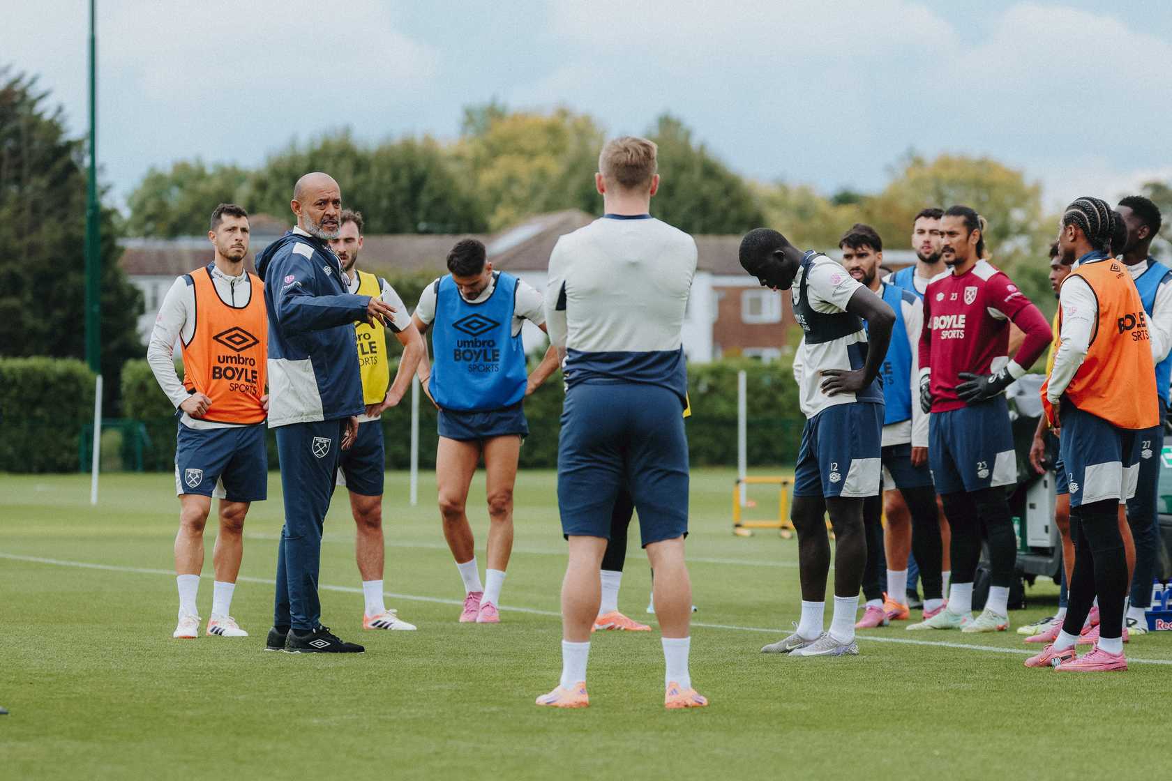 Nuno's first training session
