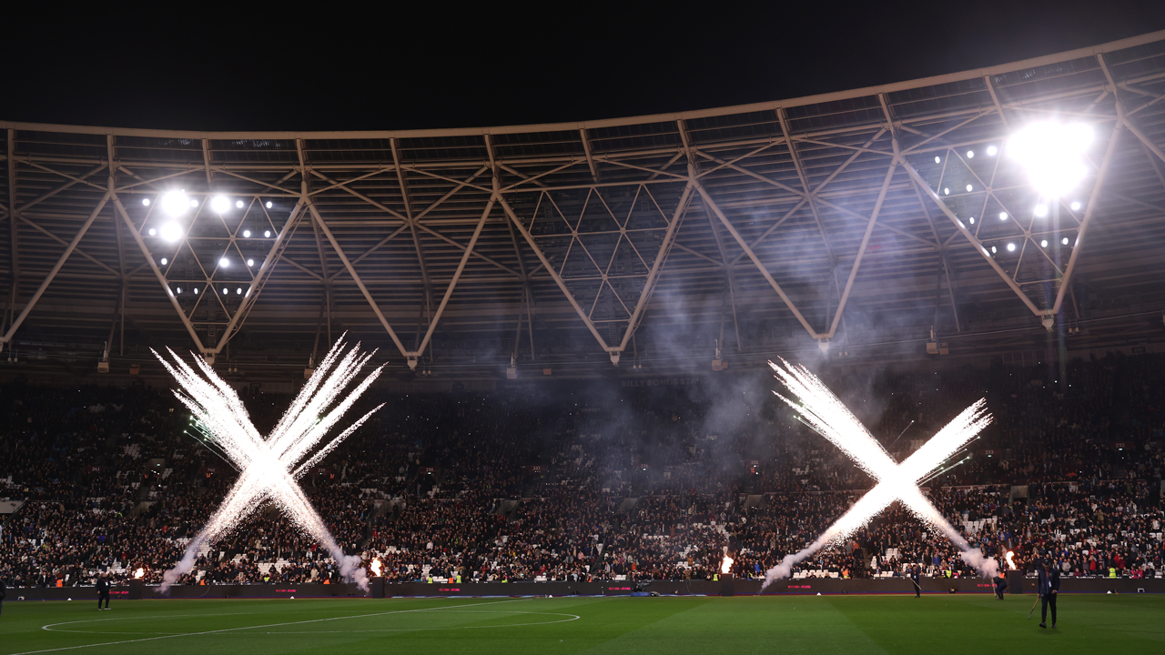 London Stadium general flames